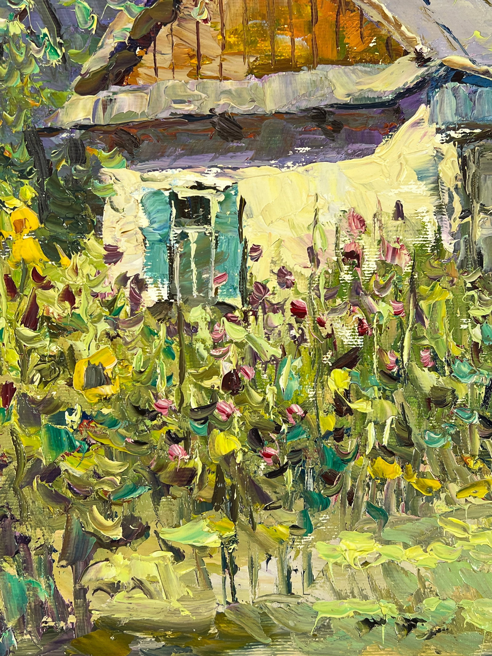 Oil painting home garden Sergey Ivanovich Animov - 4