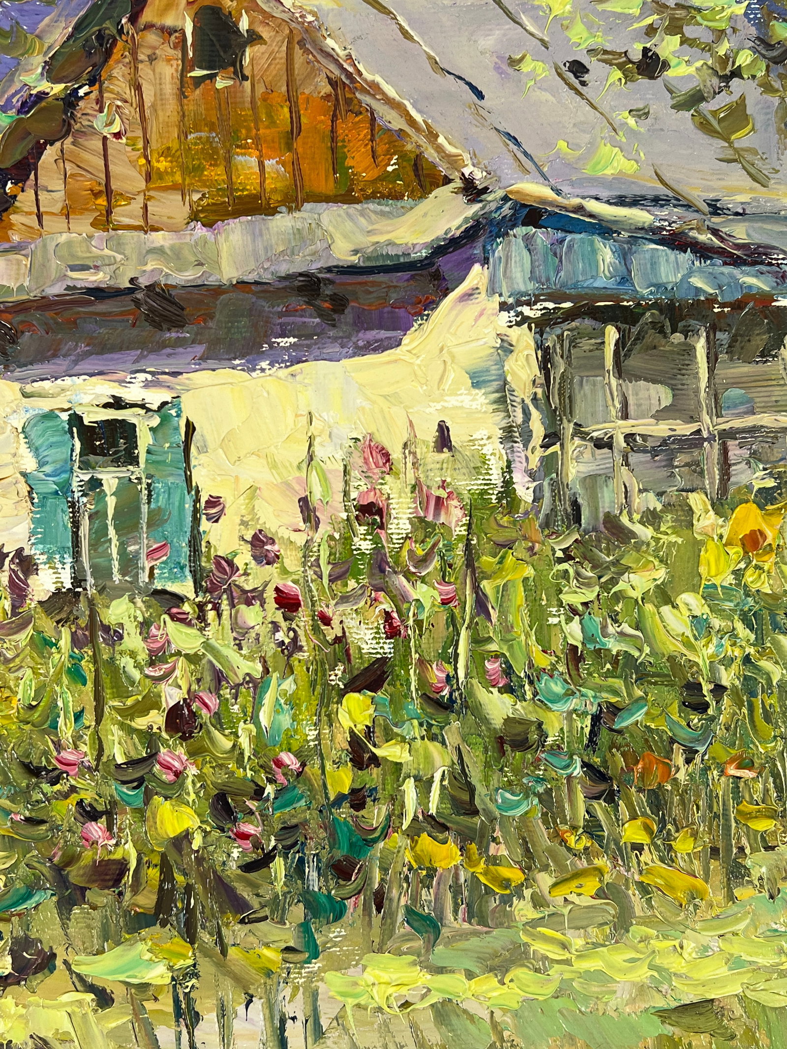 Oil painting home garden Sergey Ivanovich Animov - 5