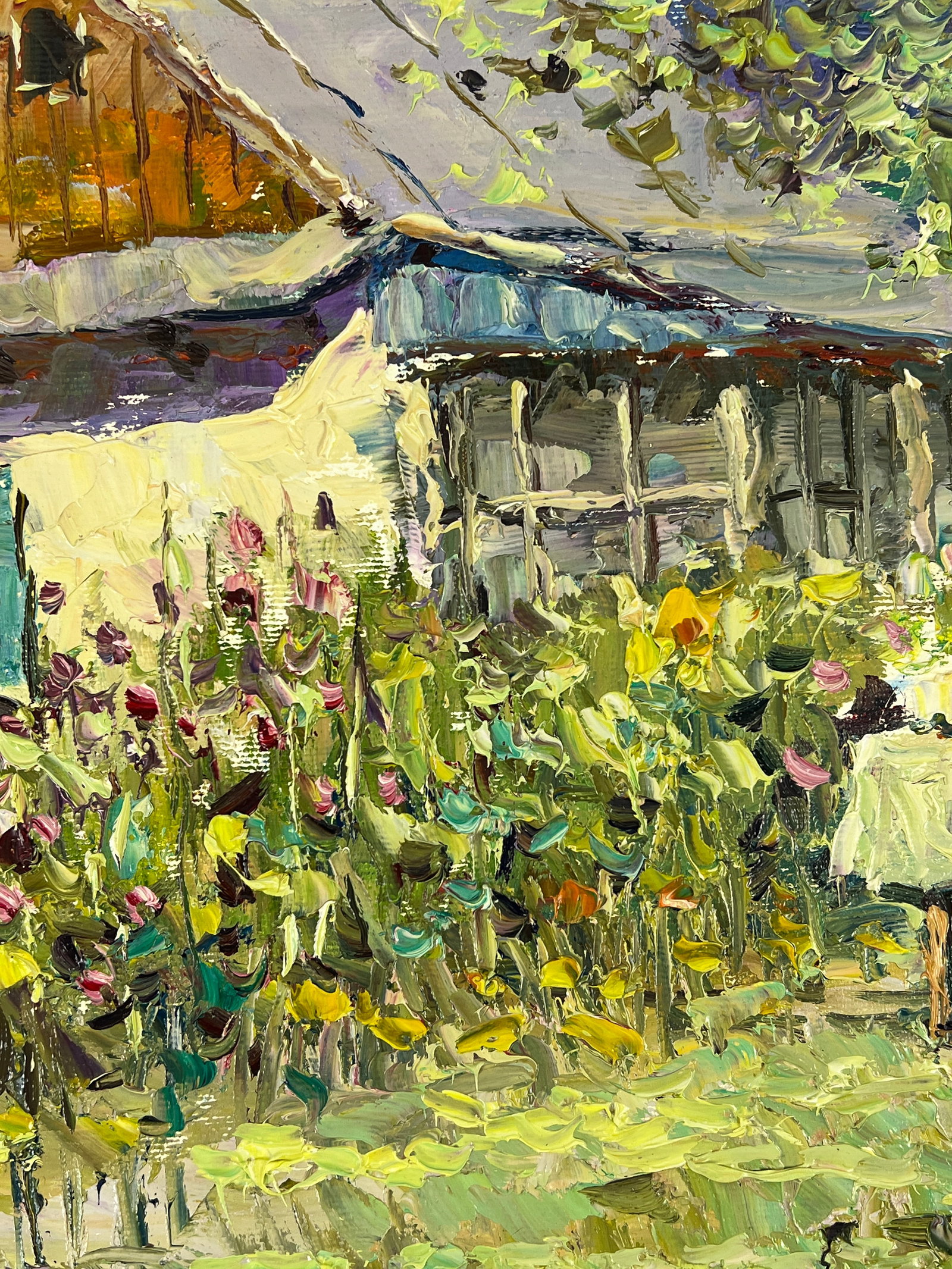 Oil painting home garden Sergey Ivanovich Animov - 7