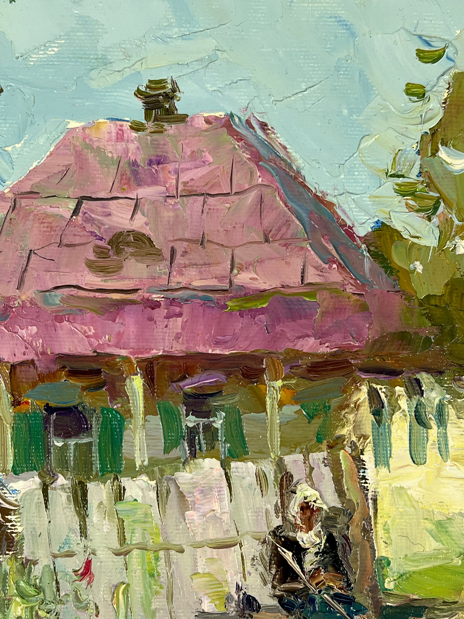 Oil painting rural routine Sergey Ivanovich Animov - 3
