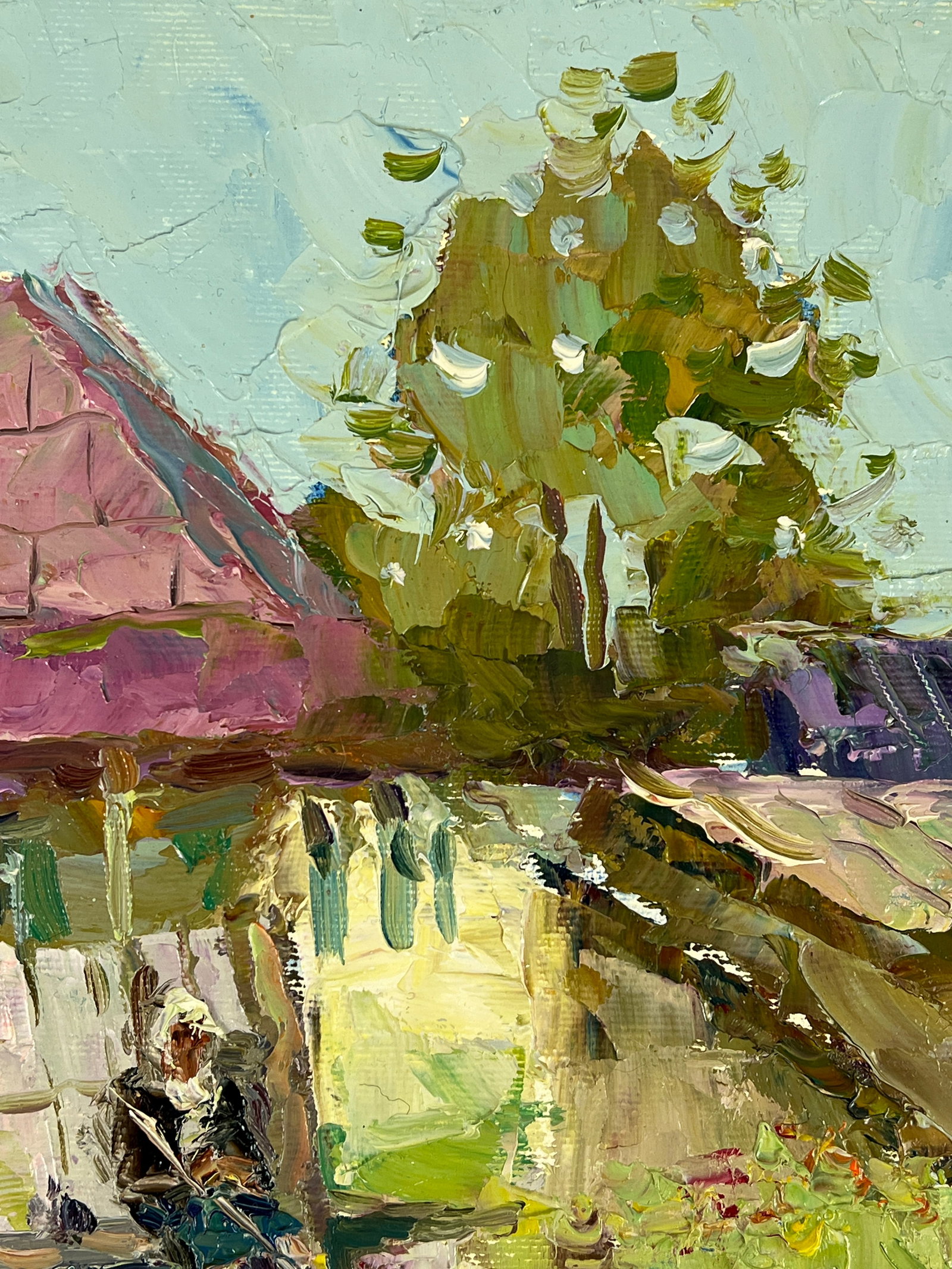 Oil painting rural routine Sergey Ivanovich Animov - 5