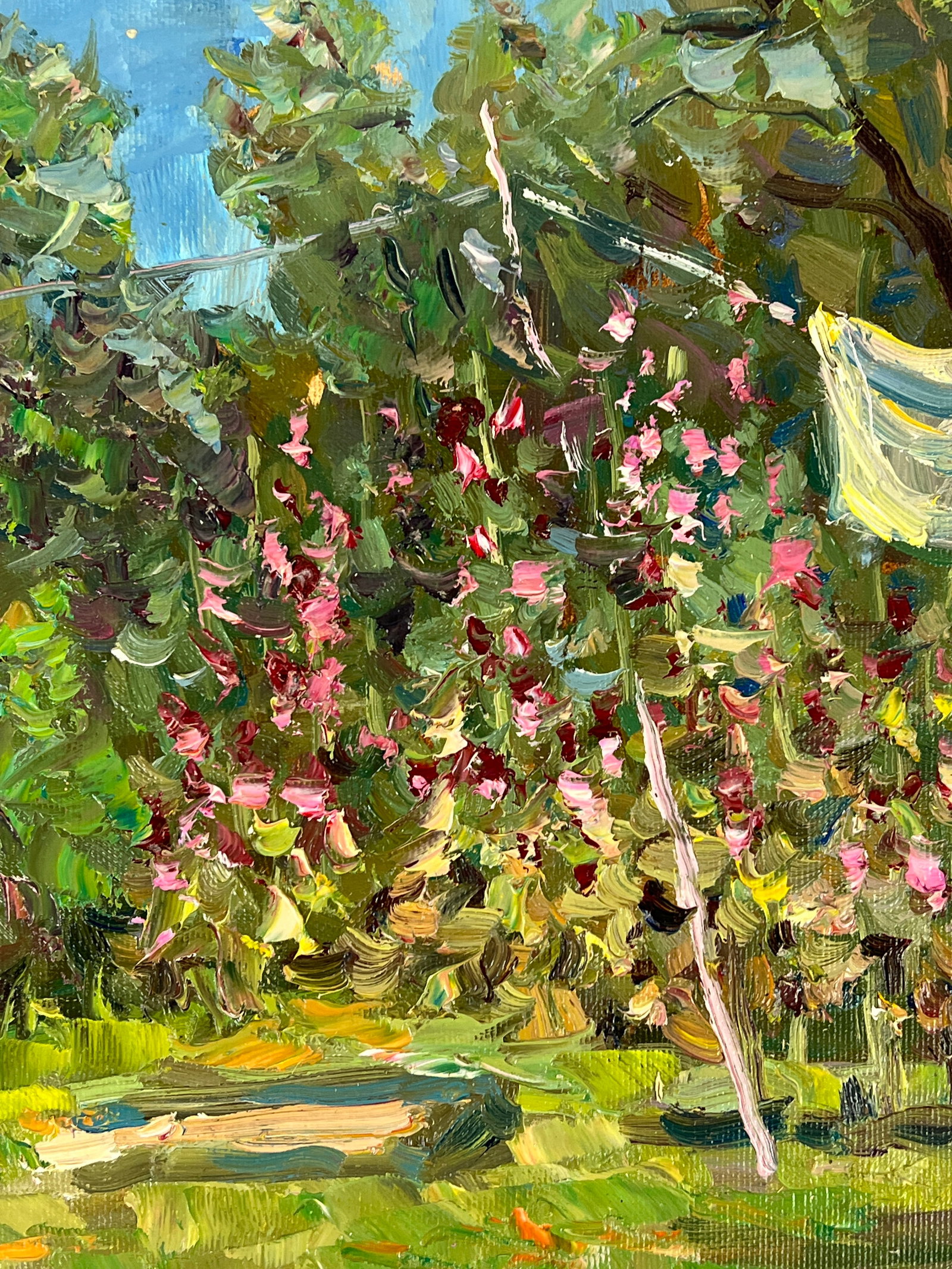 Oil painting back yard Sergey Ivanovich Animov - 7