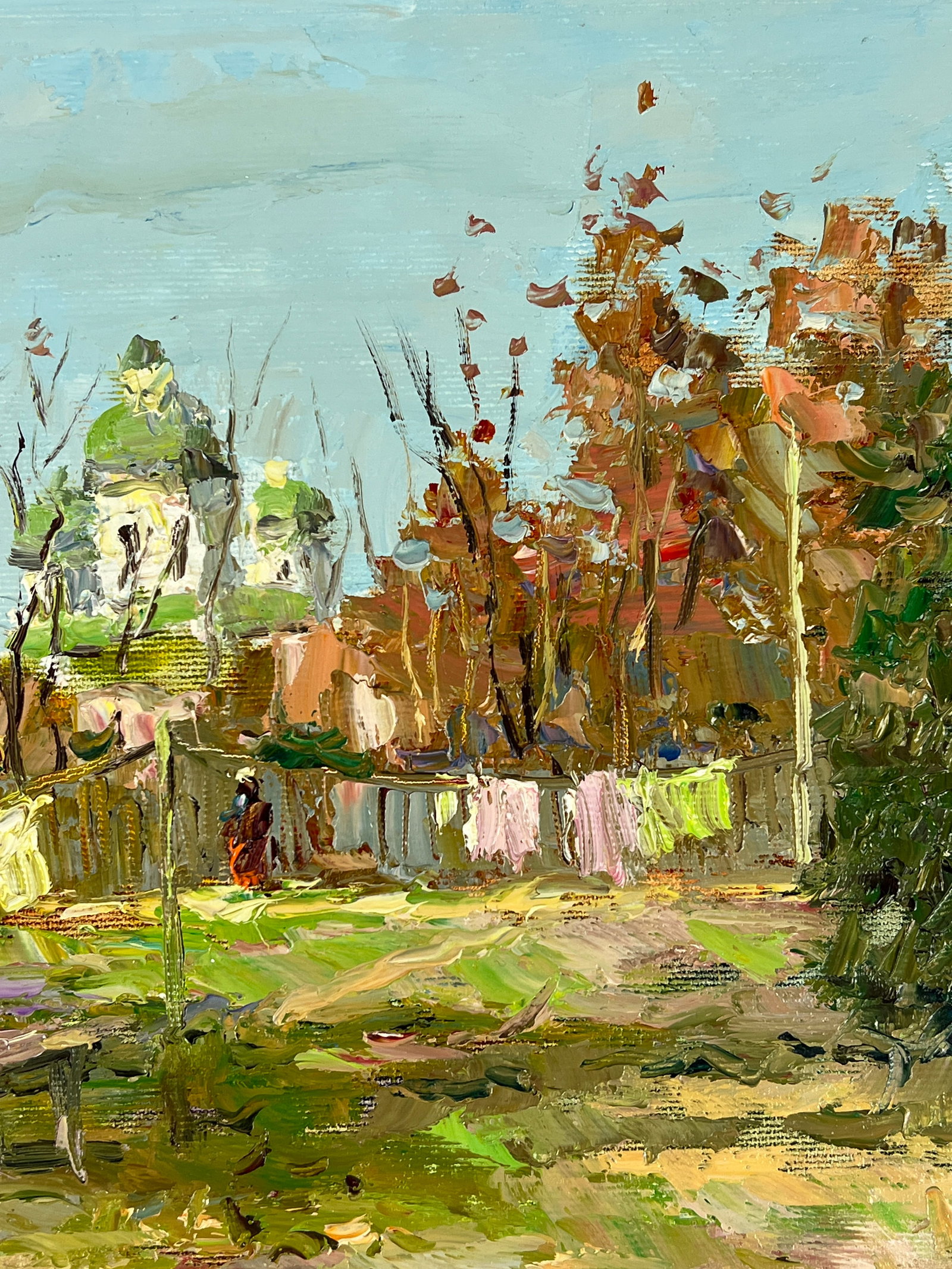 Oil painting courtyard Sergey Ivanovich Animov - 7