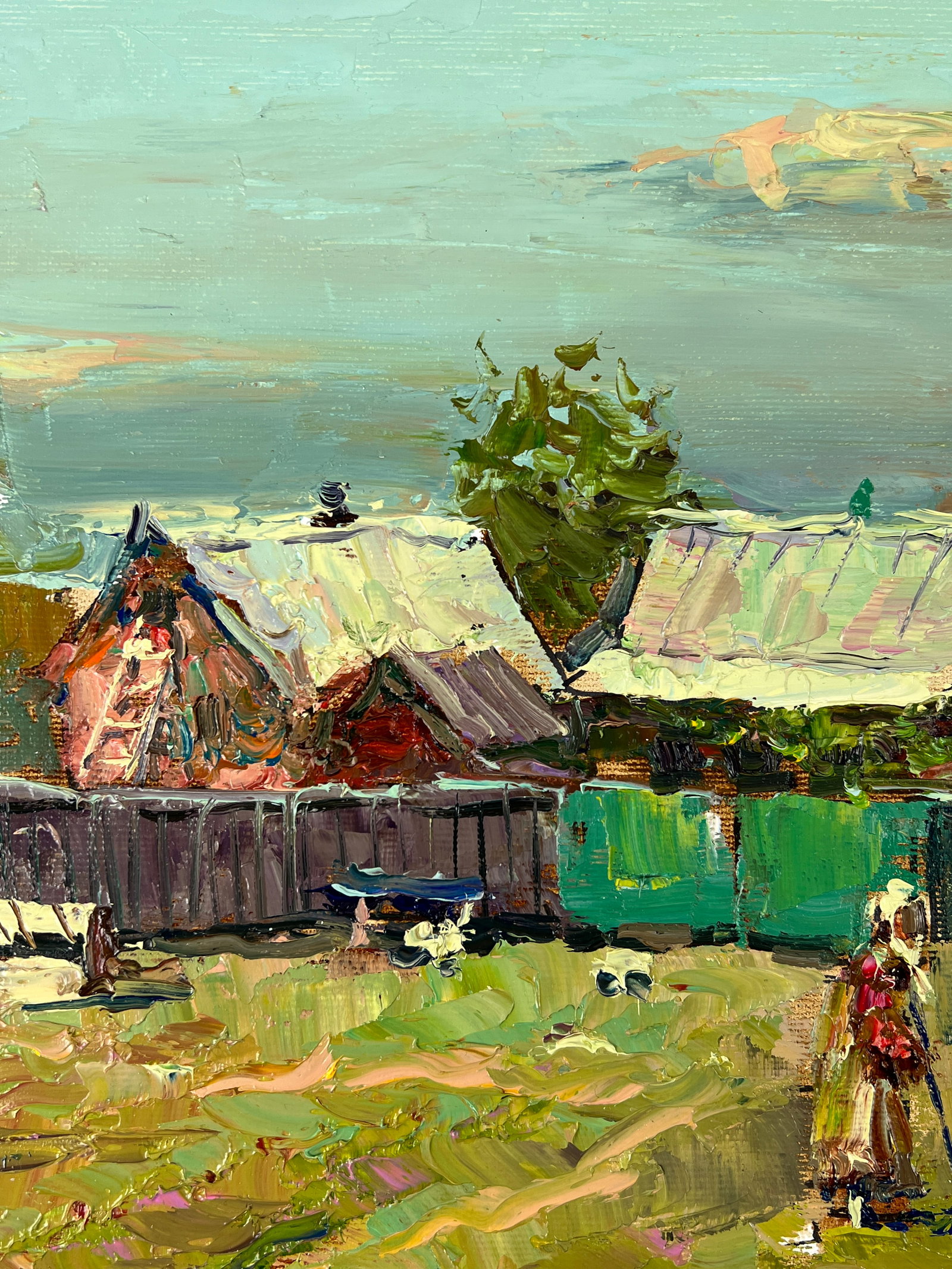 Oil painting Yard Sergey Ivanovich Animov - 3