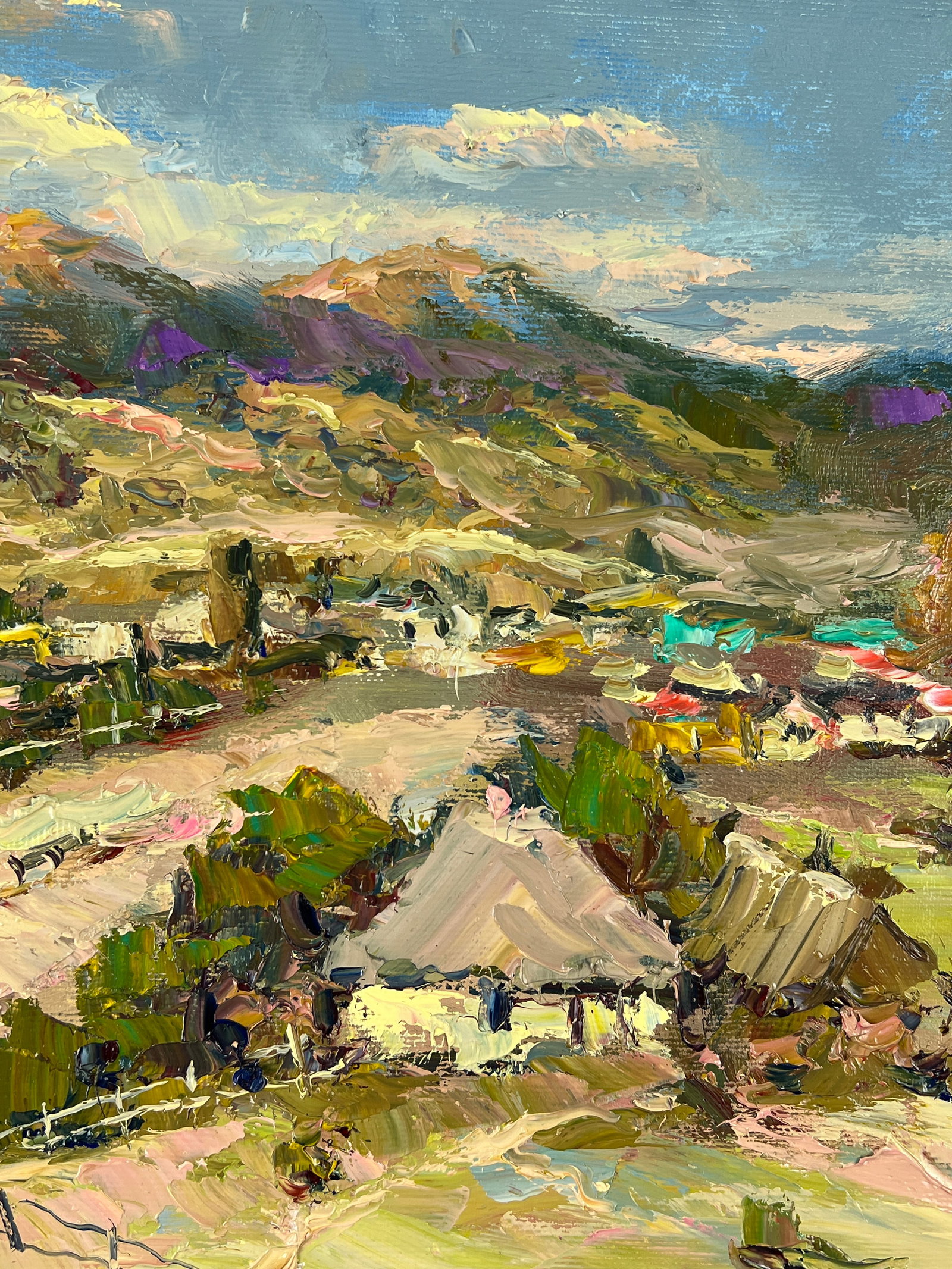 Oil painting Mountain village Sergey Ivanovich Animov - 7