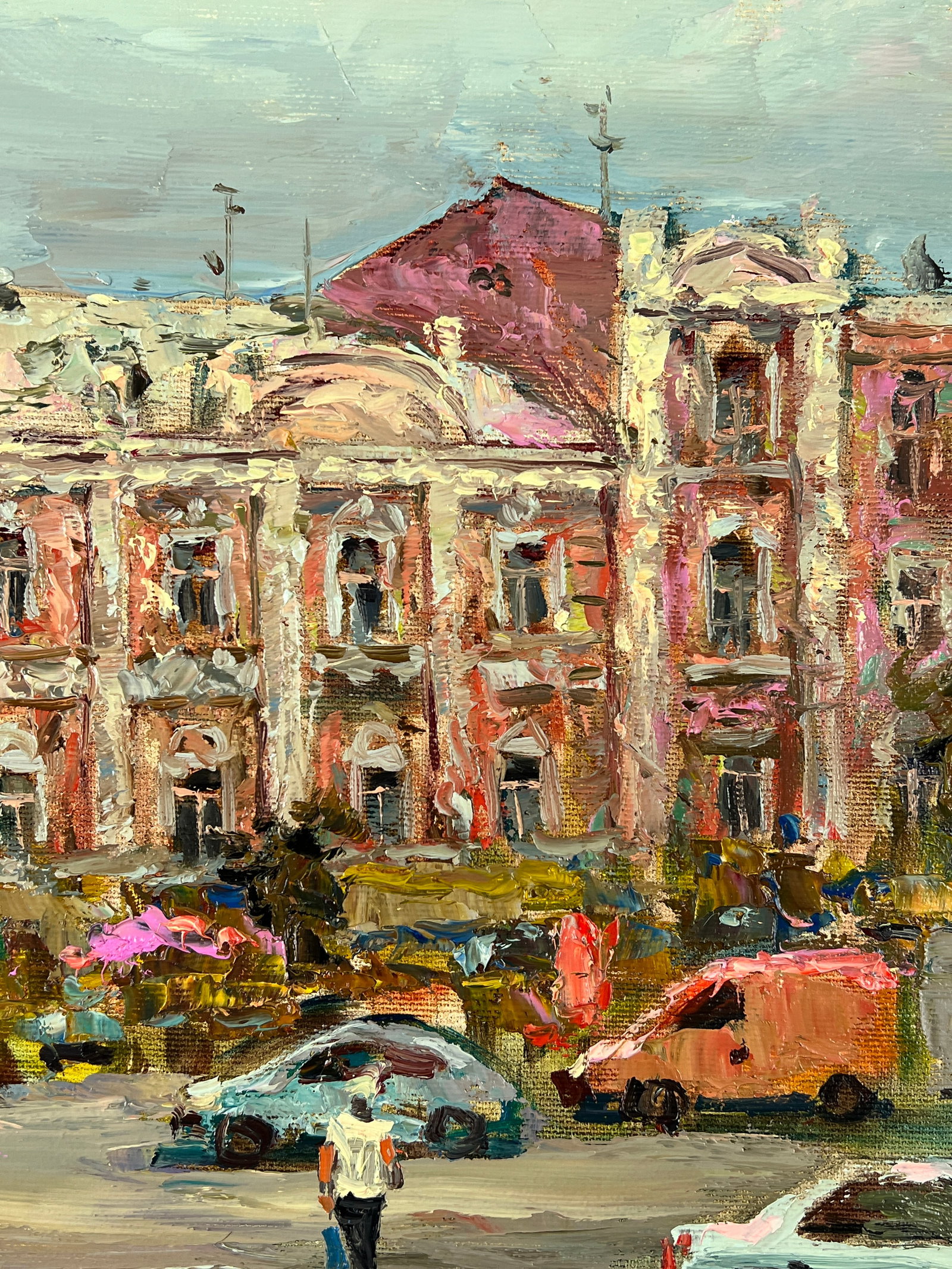 Oil painting Street Sergey Ivanovich Animov - 7