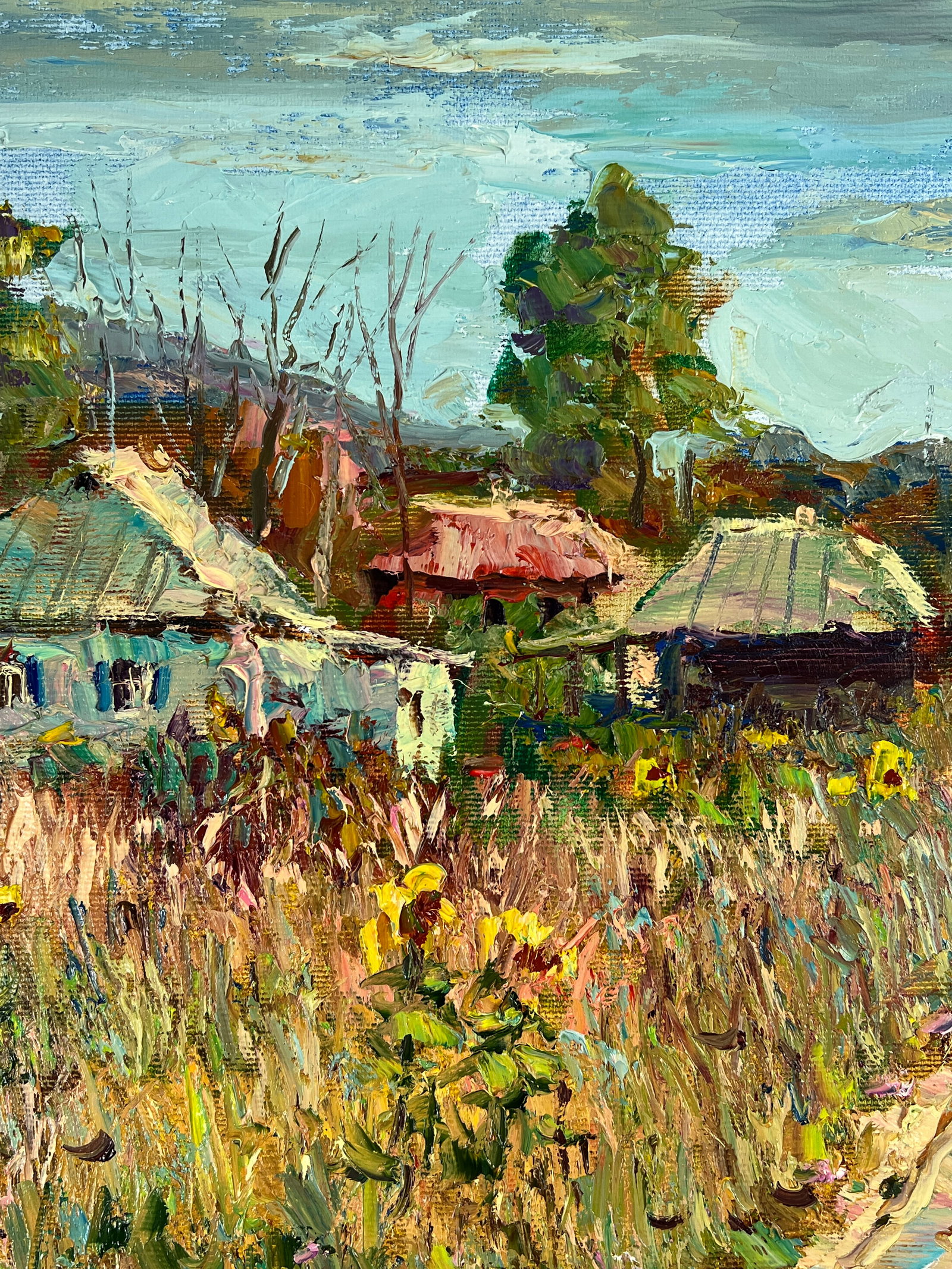Oil painting Pathway to the village Sergey Ivanovich Animov - 3