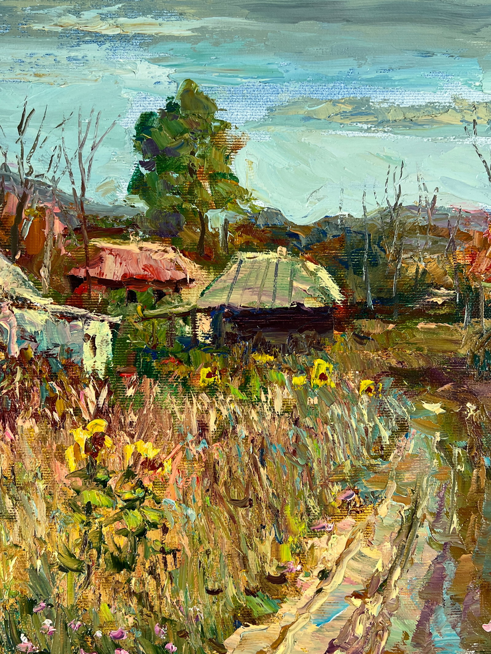 Oil painting Pathway to the village Sergey Ivanovich Animov - 5