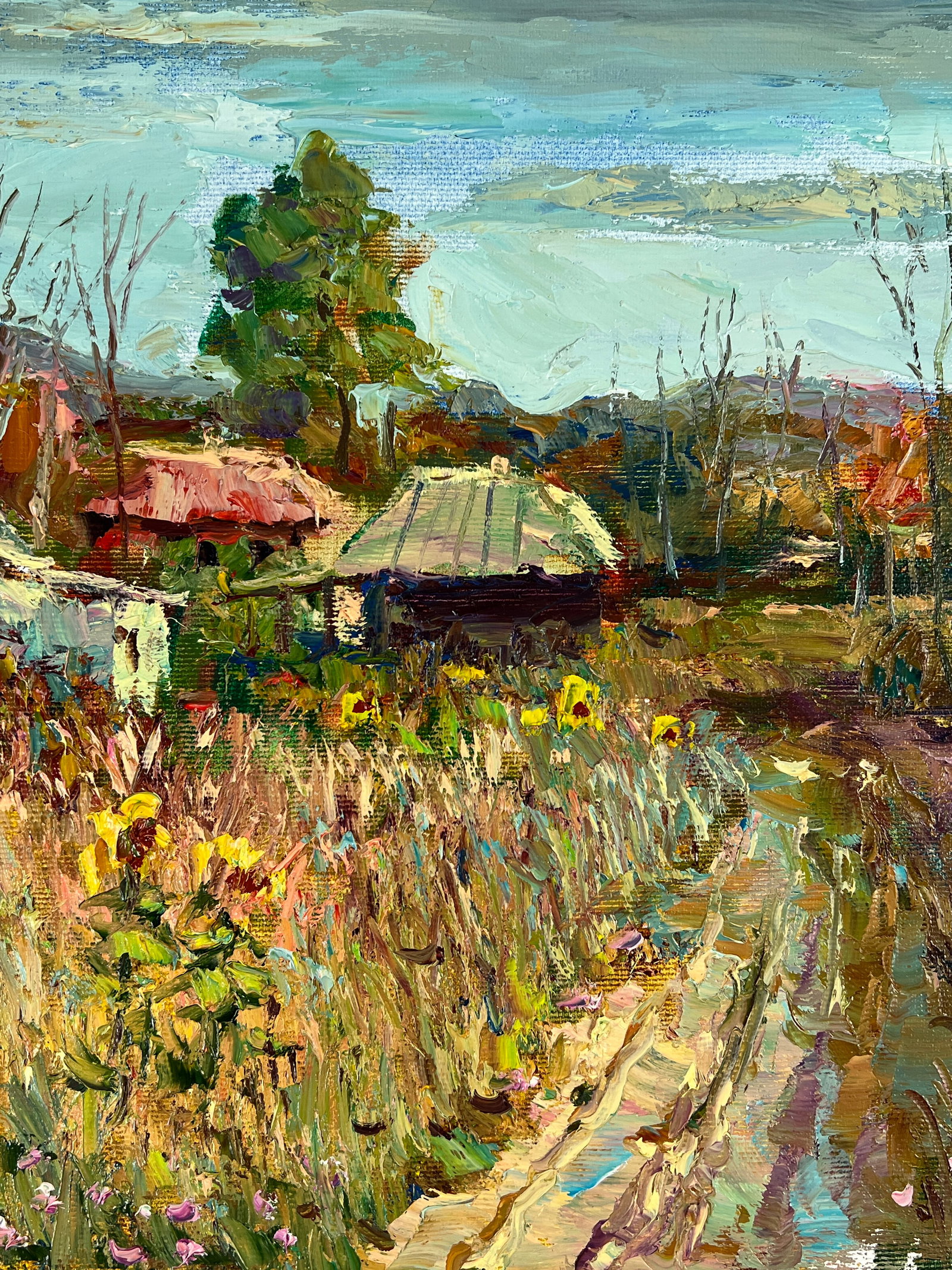 Oil painting Pathway to the village Sergey Ivanovich Animov - 6