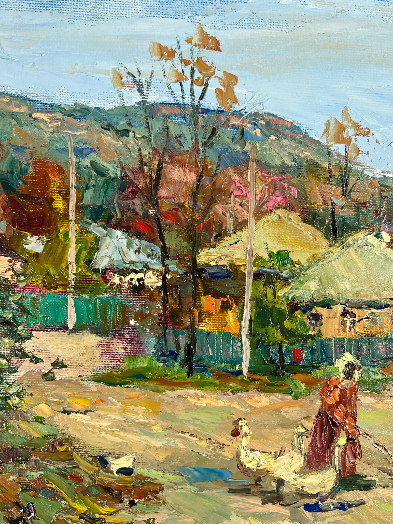 Oil painting Village Sergey Ivanovich Animov - 3