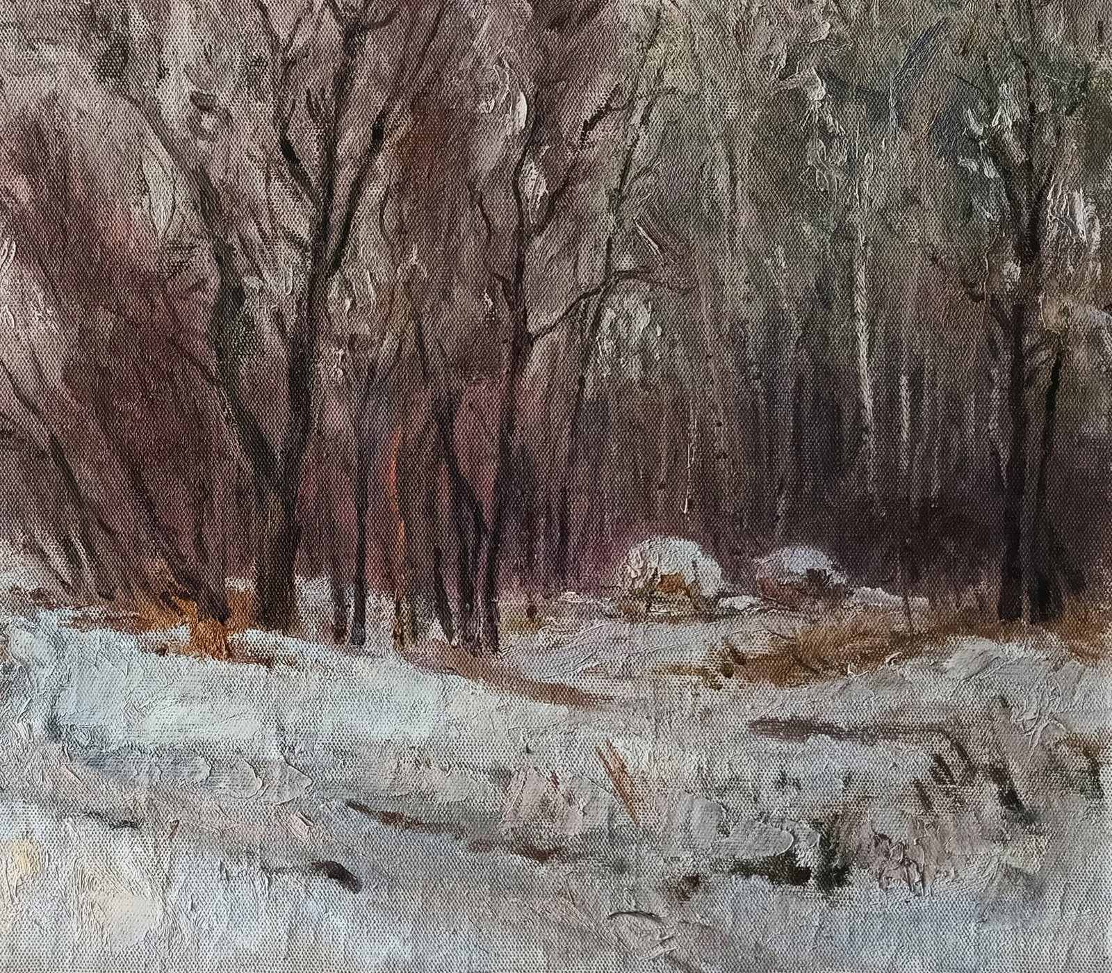 Oil painting Onset by honored painter Ukrainian Vasyl K. - 6
