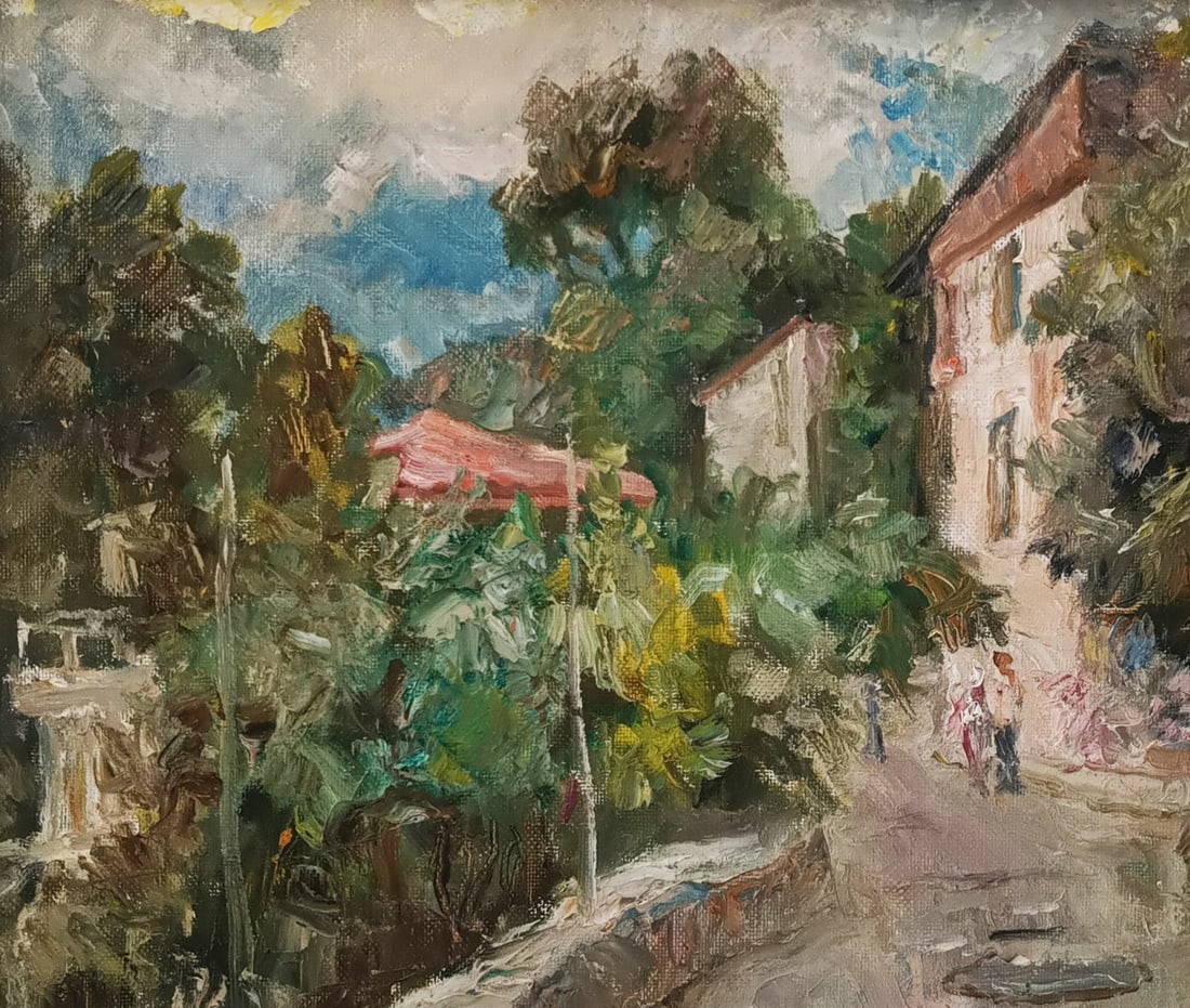 Oil painting Street by honored painter Ukrainian Vasyl K. - 4