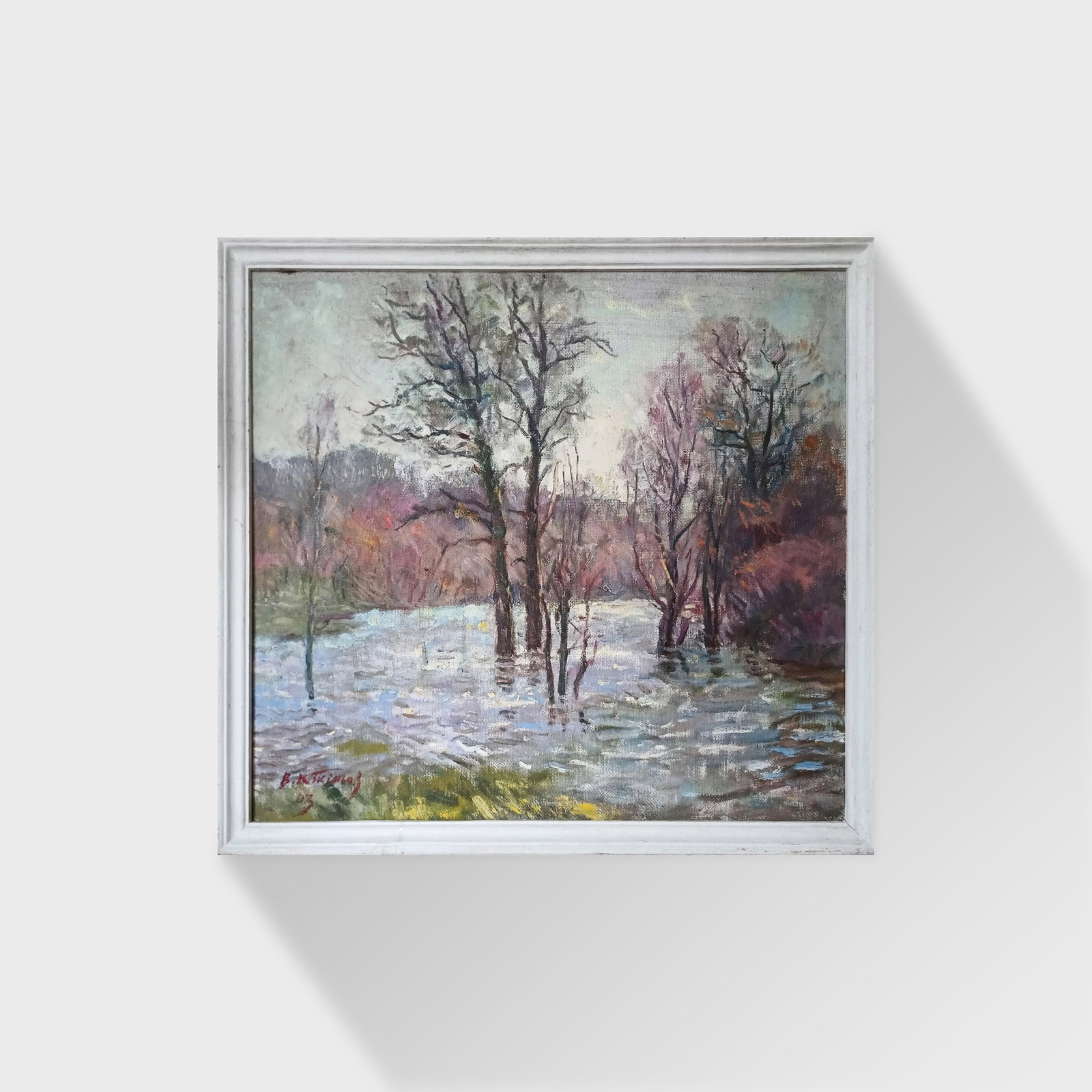 Oil painting Spring by honored painter Ukrainian Vasyl K. - 2