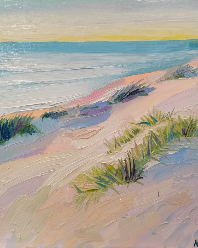 Oil painting Black Sea island Nina L - 7