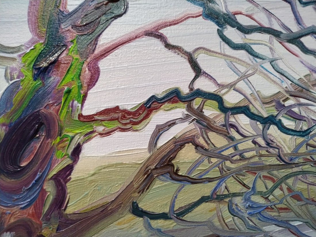 Oil painting Under the trees Nina L - 2