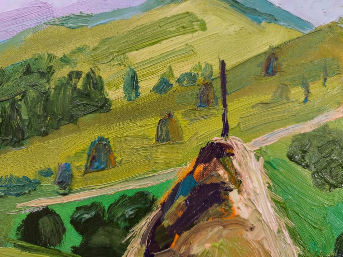 Landscape Oil painting Rural Nina L - 2