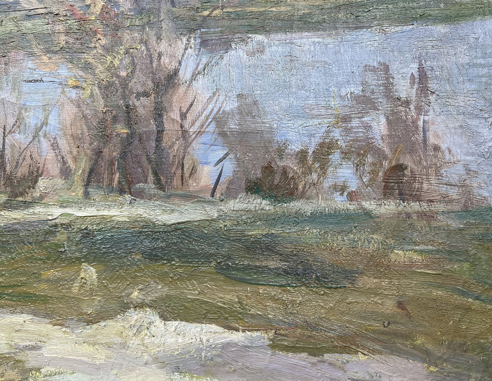 Oil painting Last snow Kogan-Shatz - 7