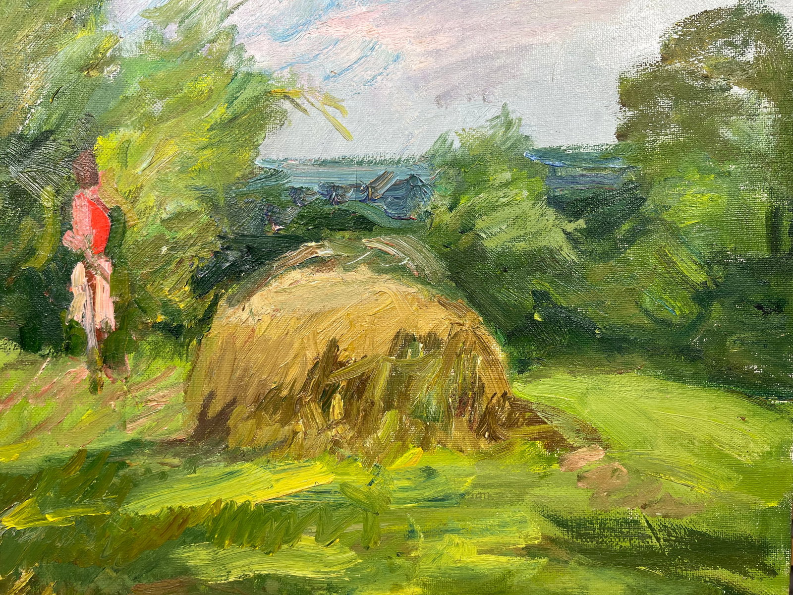 Oil painting In the meadow Kogan-Shatz - 7