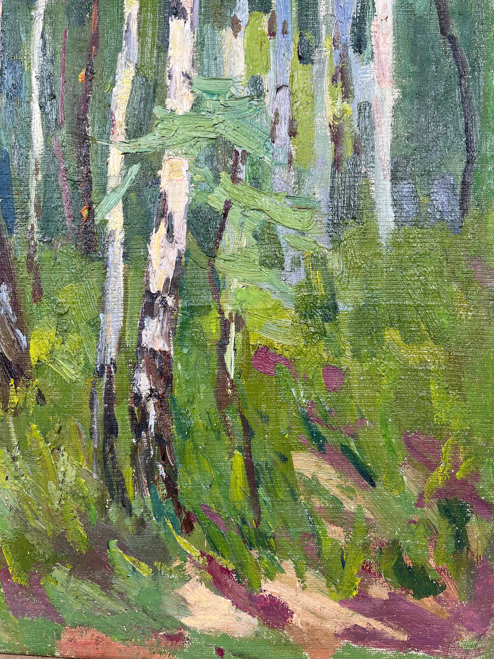 Oil painting Young birch trees Kogan-Shatz - 7