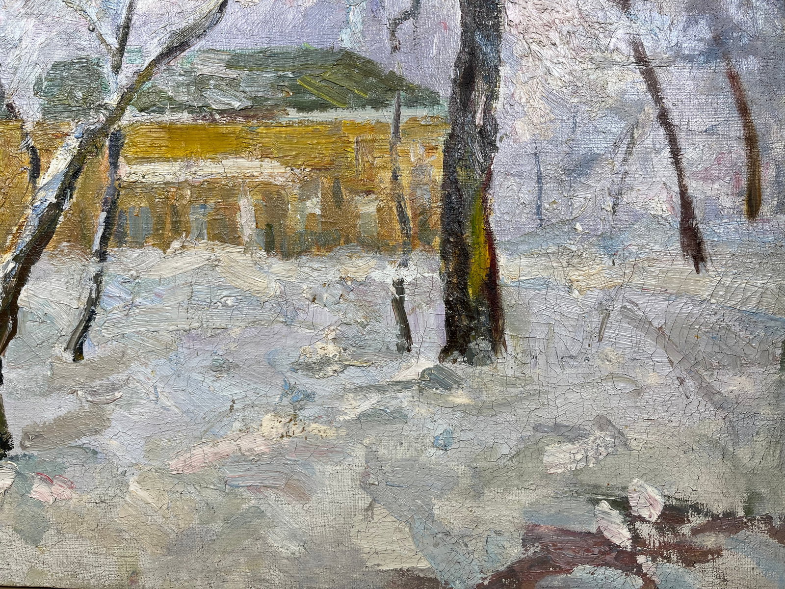 Oil painting Winter motive Strelov A. - 7