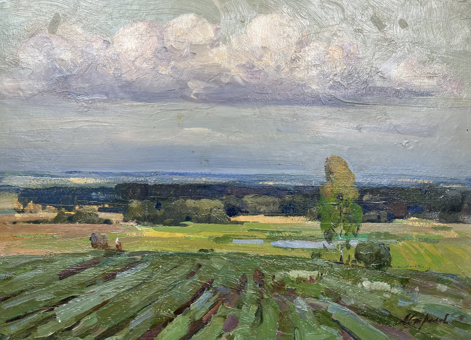 Oil painting Summer in Sednev Strelov A. - 2
