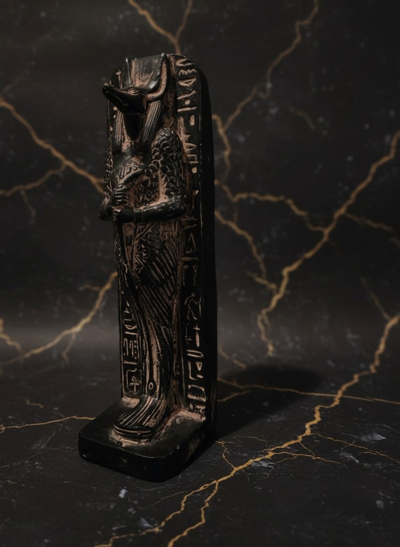 Ancient Egyptian Anubis Figurine Pharaonic God Statue Artifact BC Era - 3