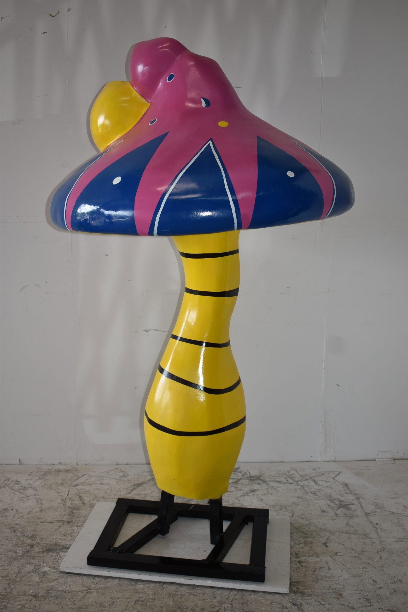 Happy Giant Mushroom Made of Resin for Outdoors Indoors Size: 43" x 43" x 68"H - 7