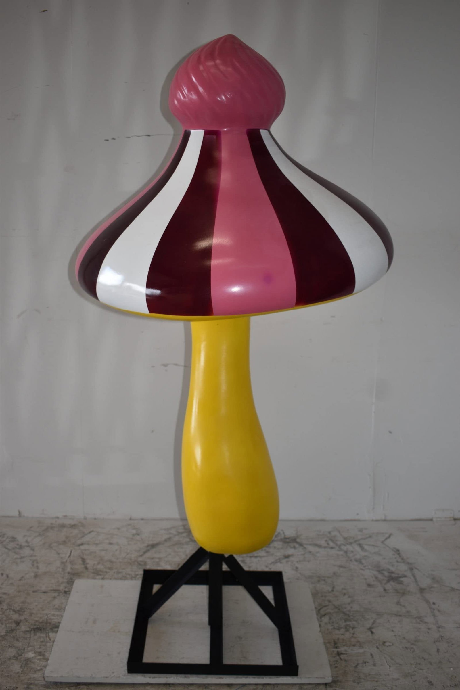 Happy Giant Mushroom Made of Resin for Indoors Outdoors Size: 34" x 34" x 64"H - 4