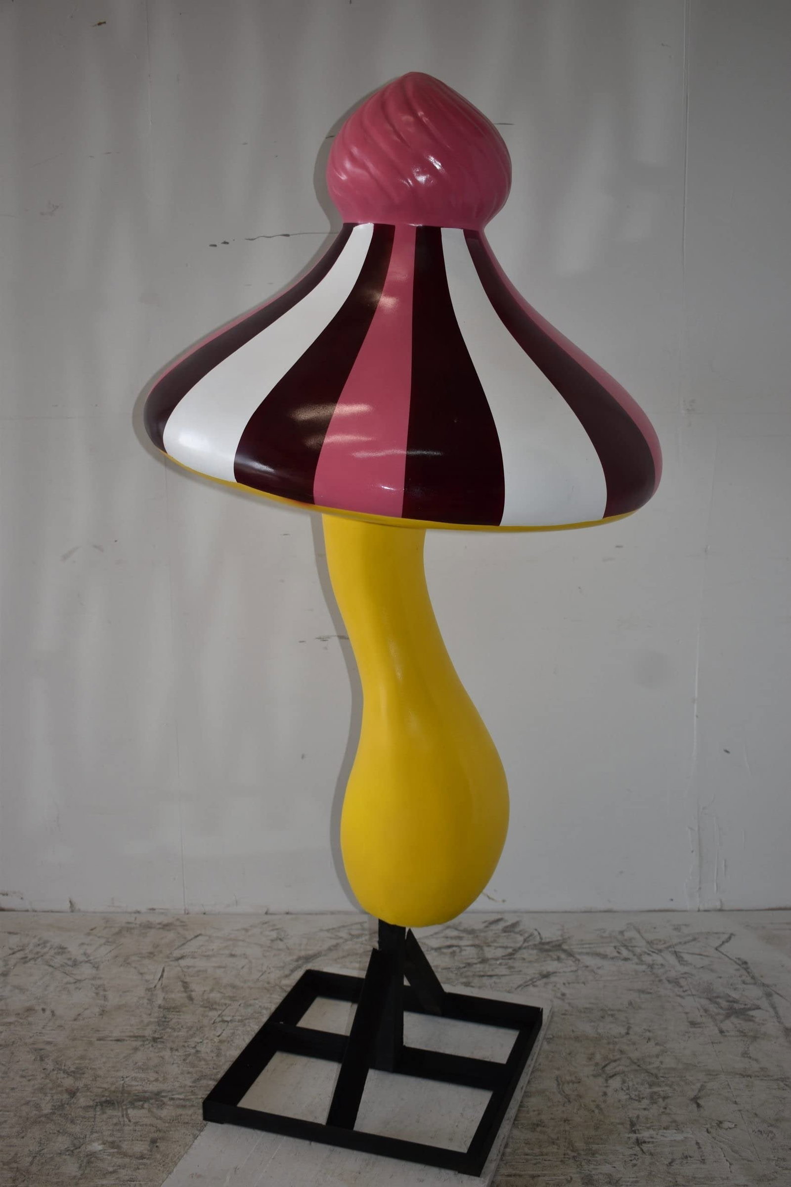 Happy Giant Mushroom Made of Resin for Indoors Outdoors Size: 34" x 34" x 64"H - 7