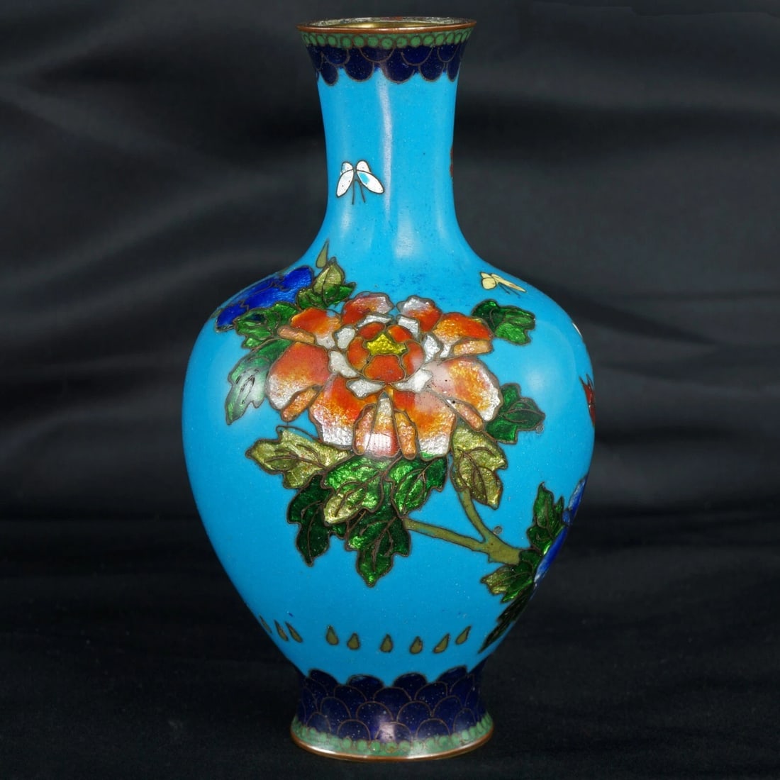1920s Japanese Ginbari Floral Vase - 3