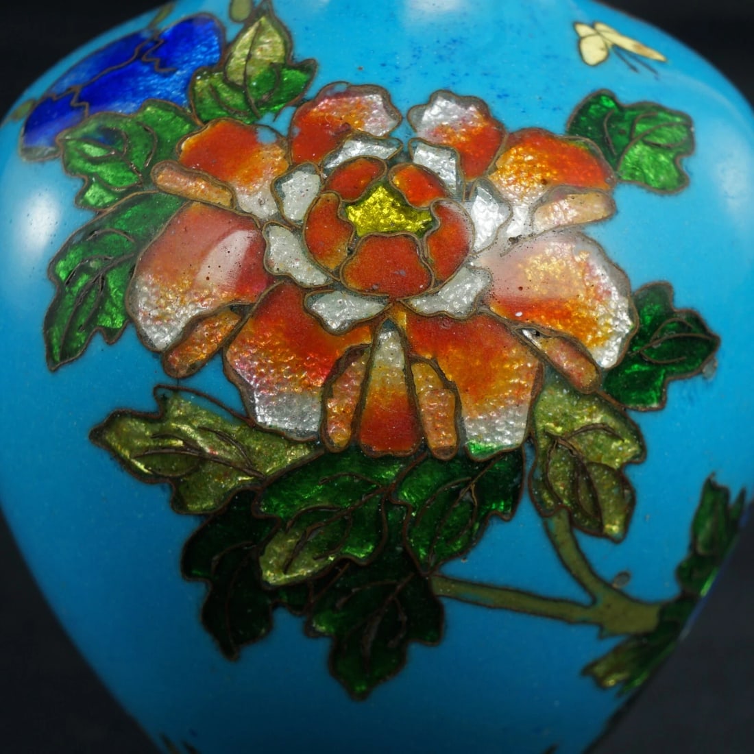 1920s Japanese Ginbari Floral Vase - 5