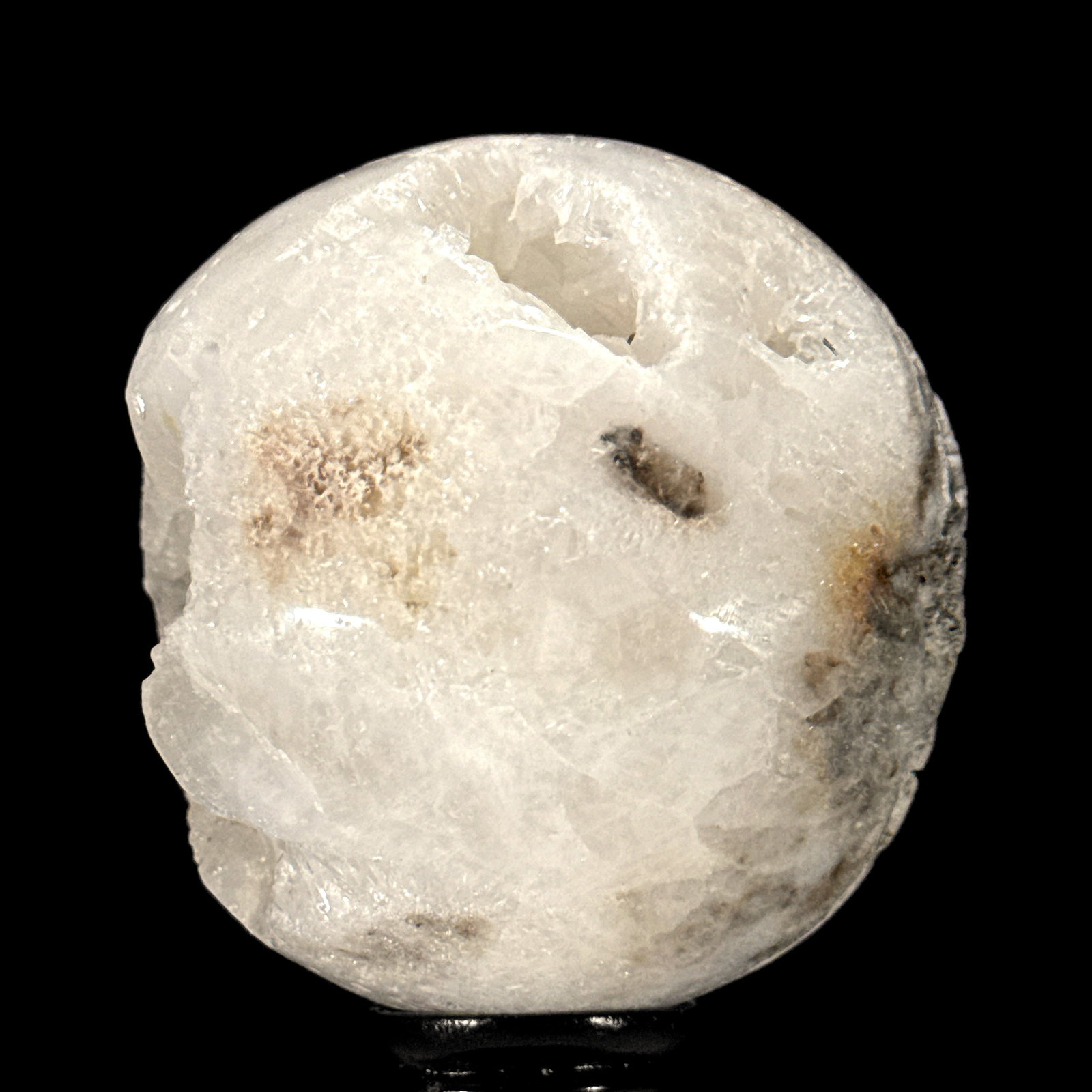 Wonderful set of a crystal quartz sphere and cluster on stands - 8