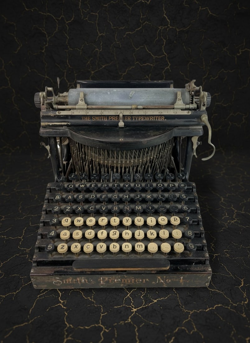 Antique 1890s Typewriter Victorian Era Writing Machine Display Piece As-Is - 2