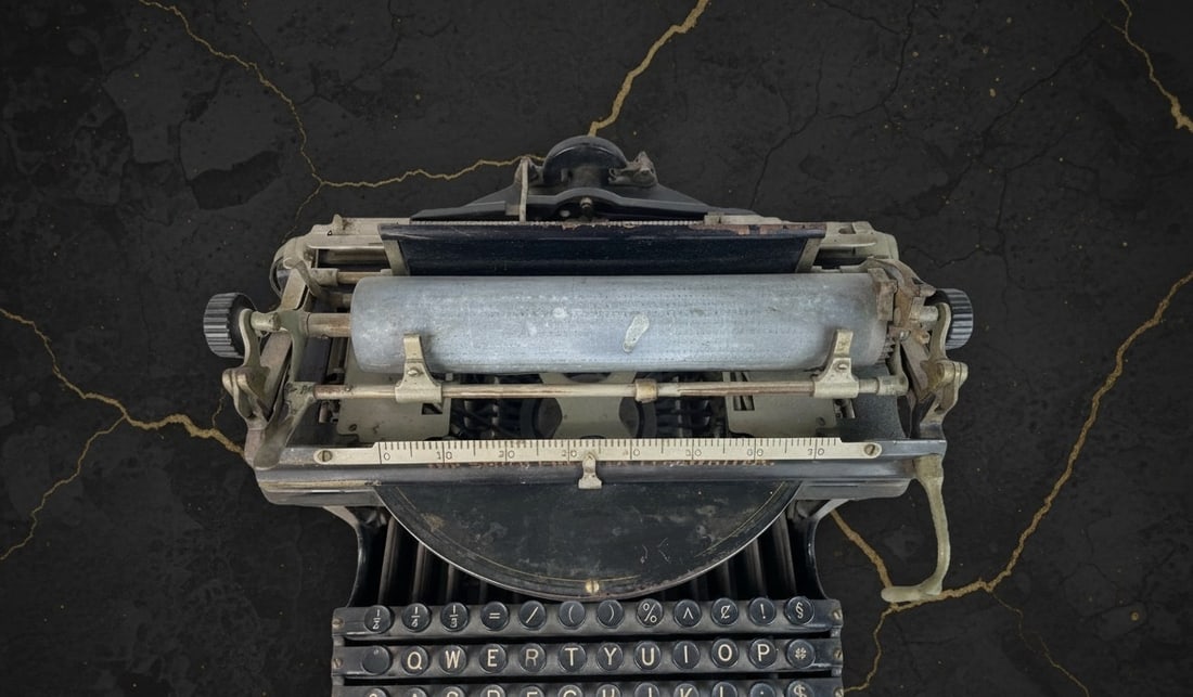 Antique 1890s Typewriter Victorian Era Writing Machine Display Piece As-Is - 3