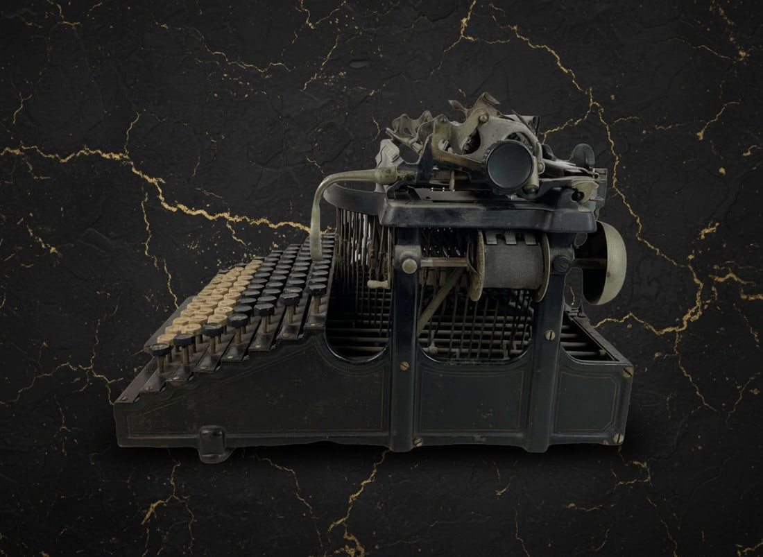 Antique 1890s Typewriter Victorian Era Writing Machine Display Piece As-Is - 5