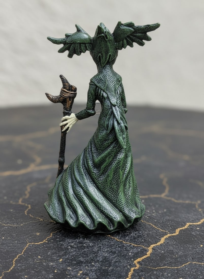 6" Mystical Forest Witch Figurine Enchanted Garden Wicked Statue Polyresin - 2