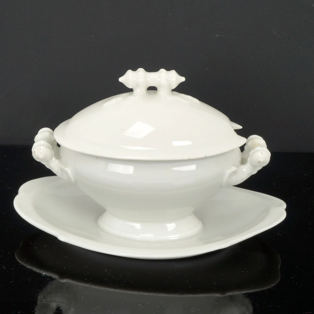 Antique Ironstone Child's Tureen with Lid 19th Century - 4