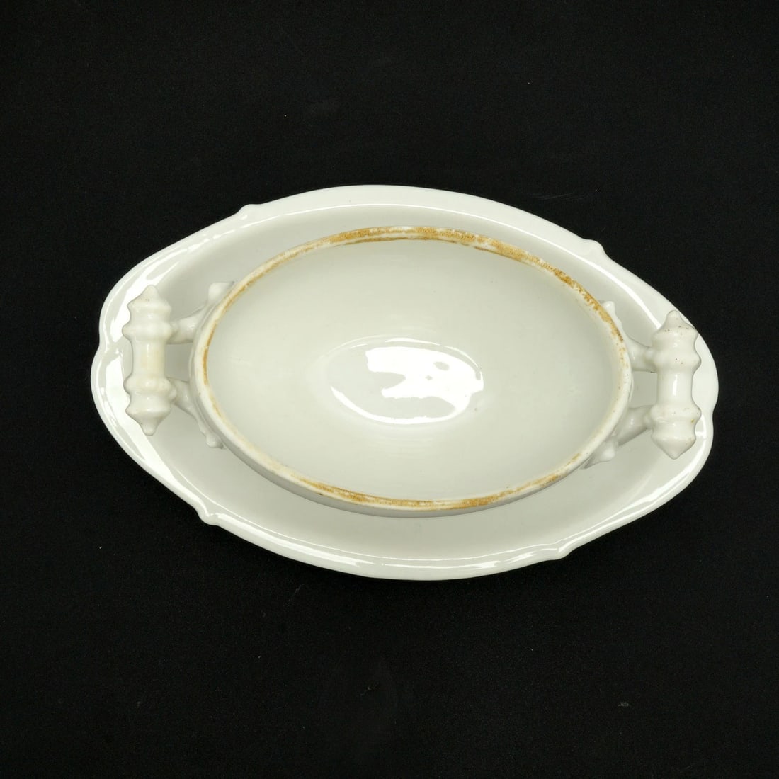 Antique Ironstone Child's Tureen with Lid 19th Century - 8