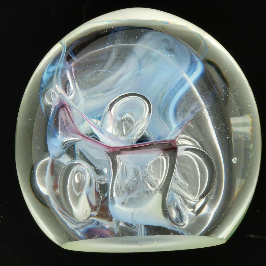 Vintage Handblown Glass Paperweight Signed Karg Studio - 5