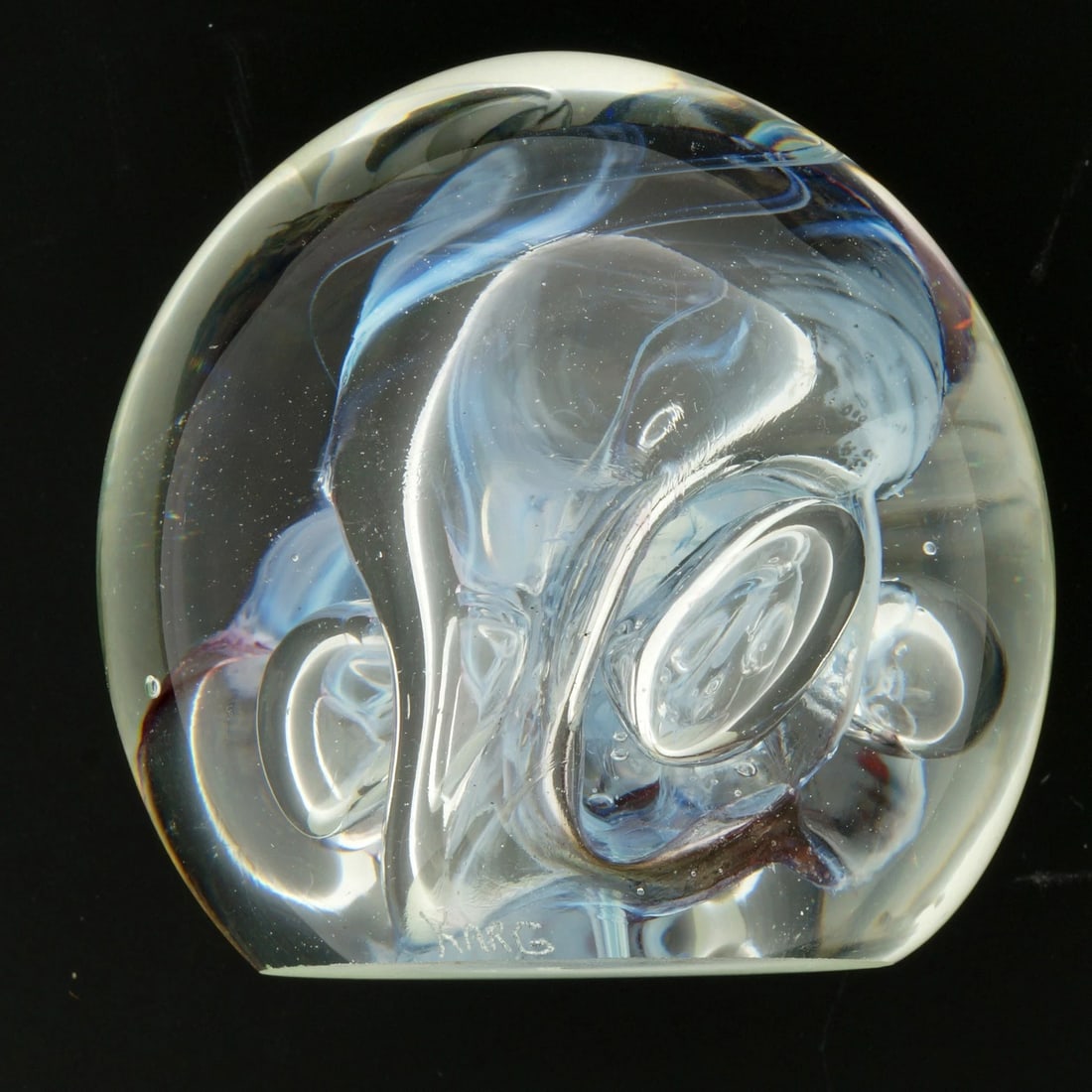 Vintage Handblown Glass Paperweight Signed Karg Studio - 6