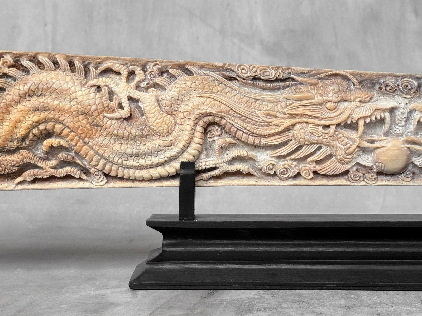 Extra large carved swordfish - Double Dragon motif - 6