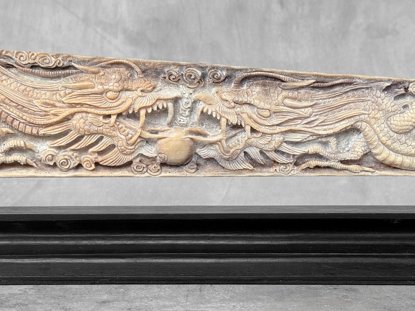Extra large carved swordfish - Double Dragon motif - 7