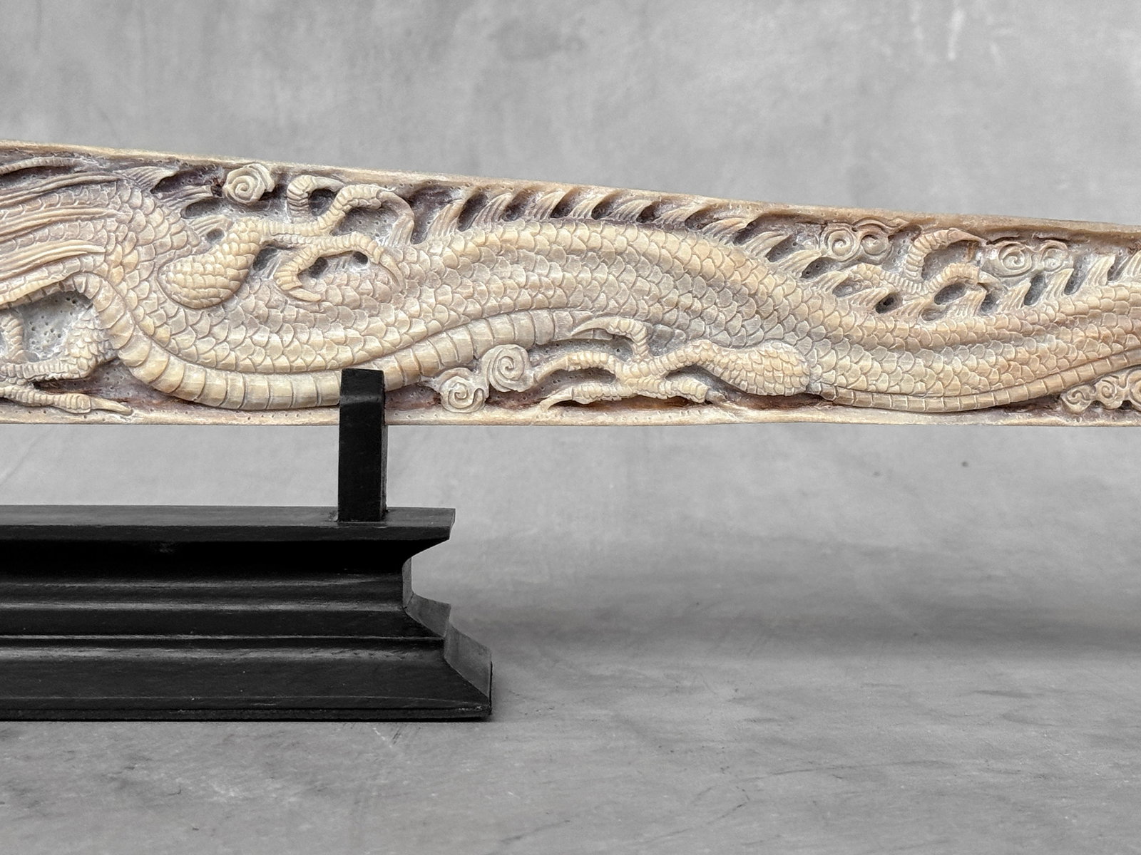 Extra large carved swordfish - Double Dragon motif - 8