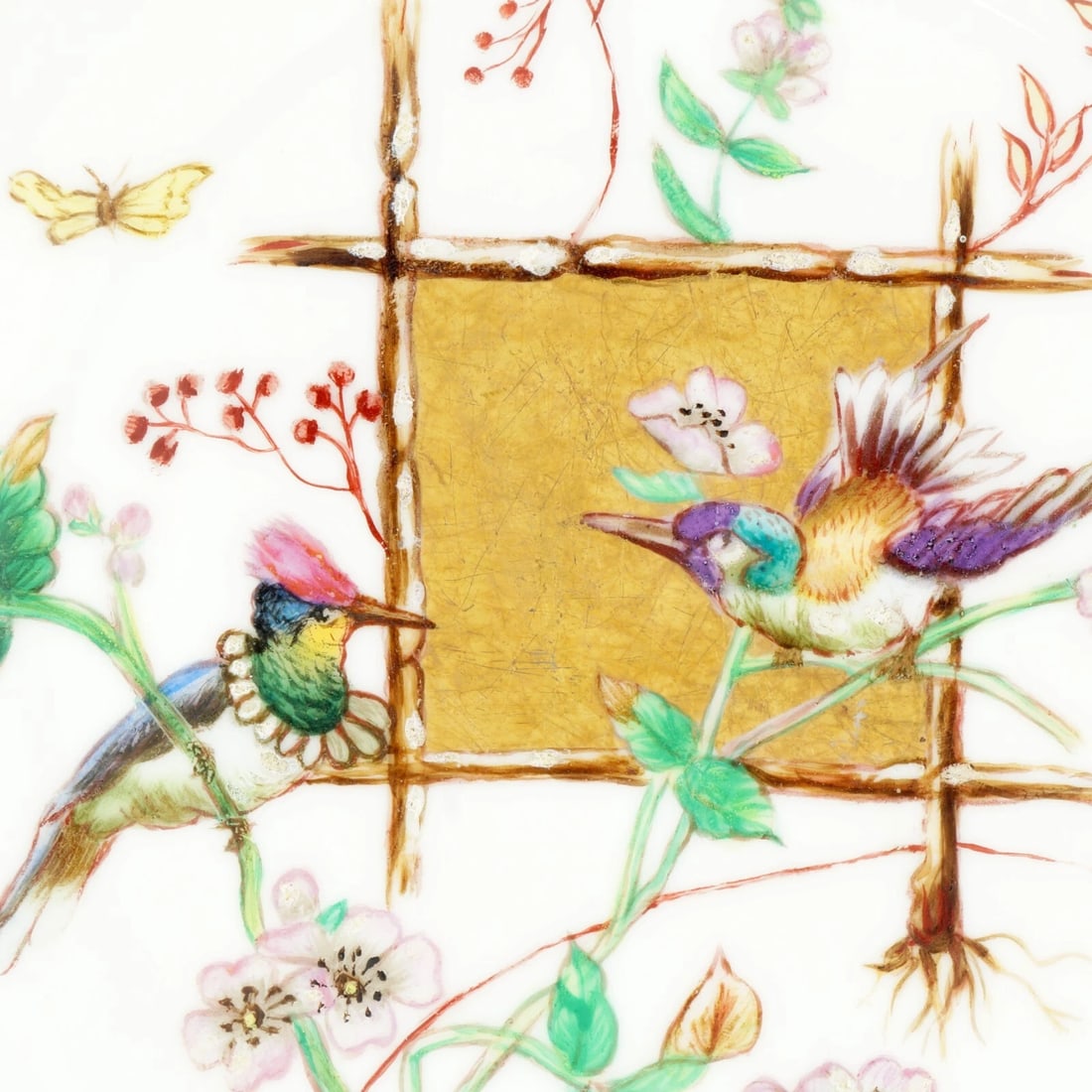Five Haviland Limoges Cabinet Plates Birds c 1877 - 16