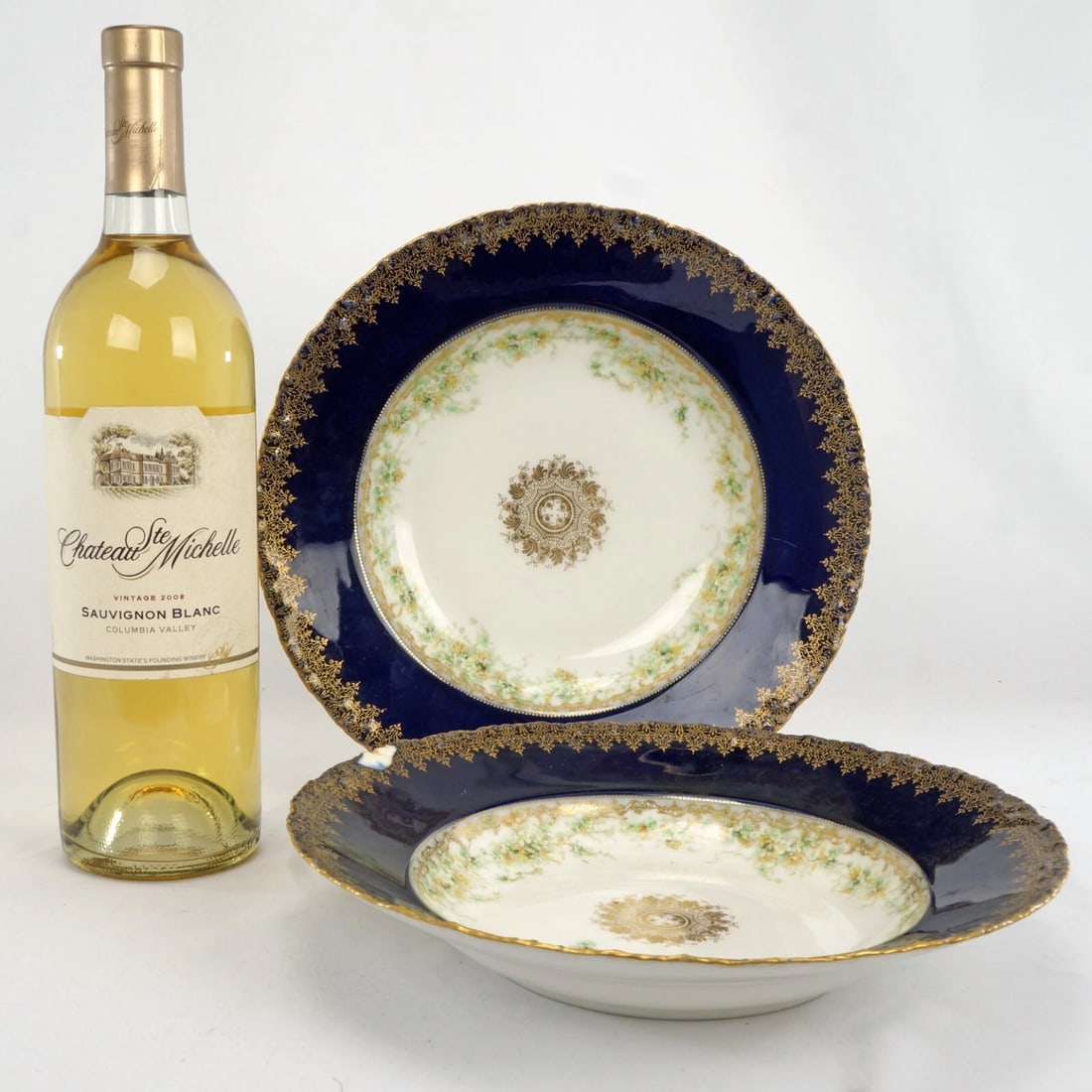 Pair Haviland Limoges Soup Bowls c 1895 - 2