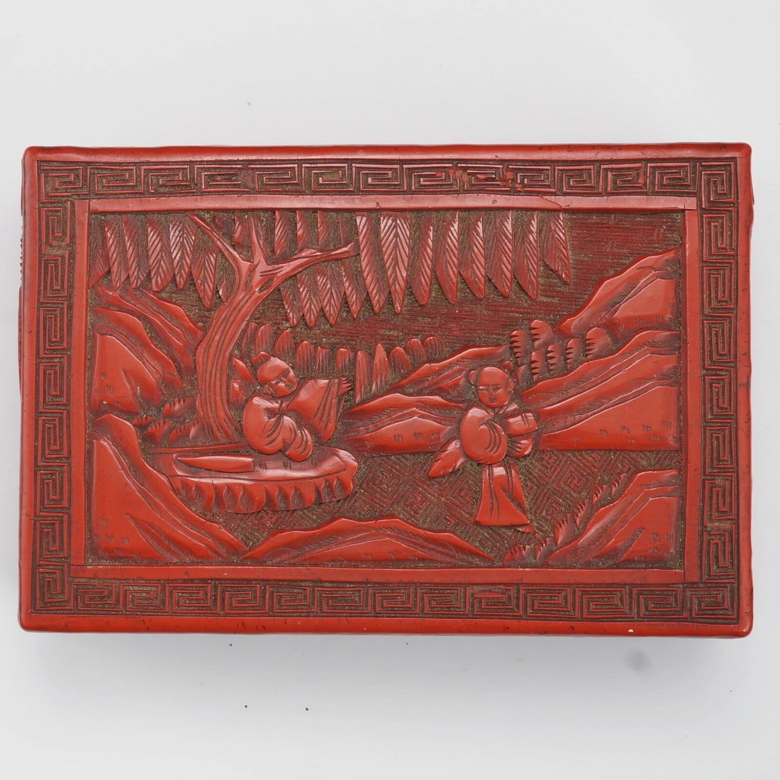 Chinese Cinnabar Lacquer Box 19th Century - 2