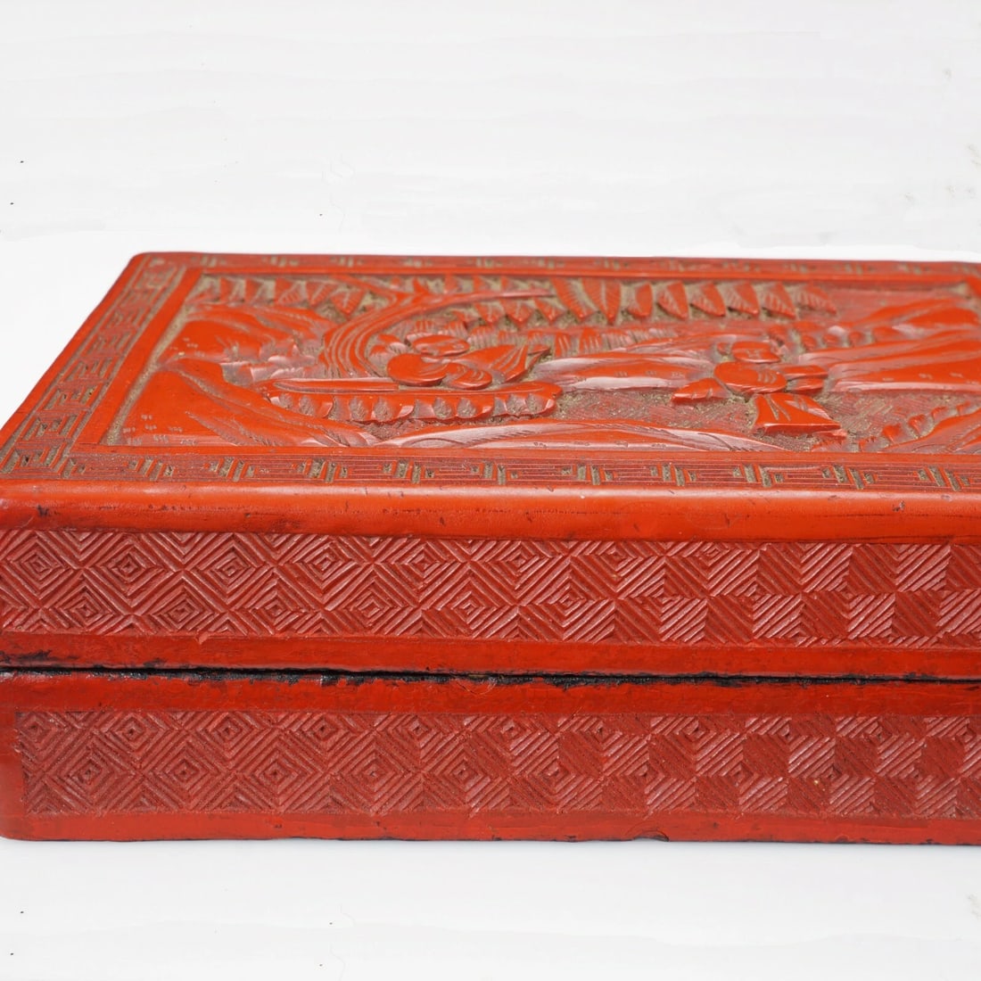 Chinese Cinnabar Lacquer Box 19th Century - 4