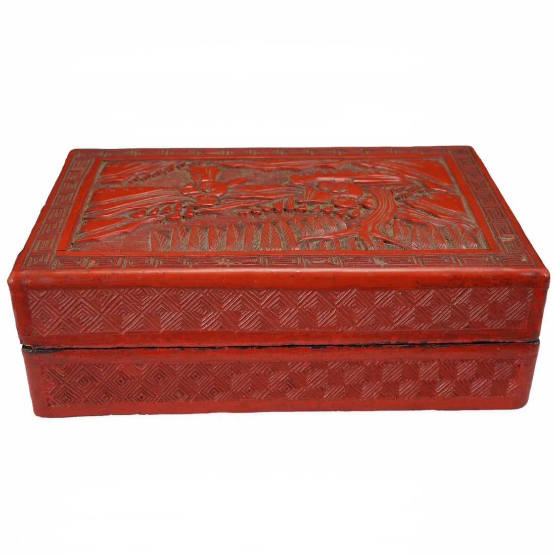 Chinese Cinnabar Lacquer Box 19th Century - 6