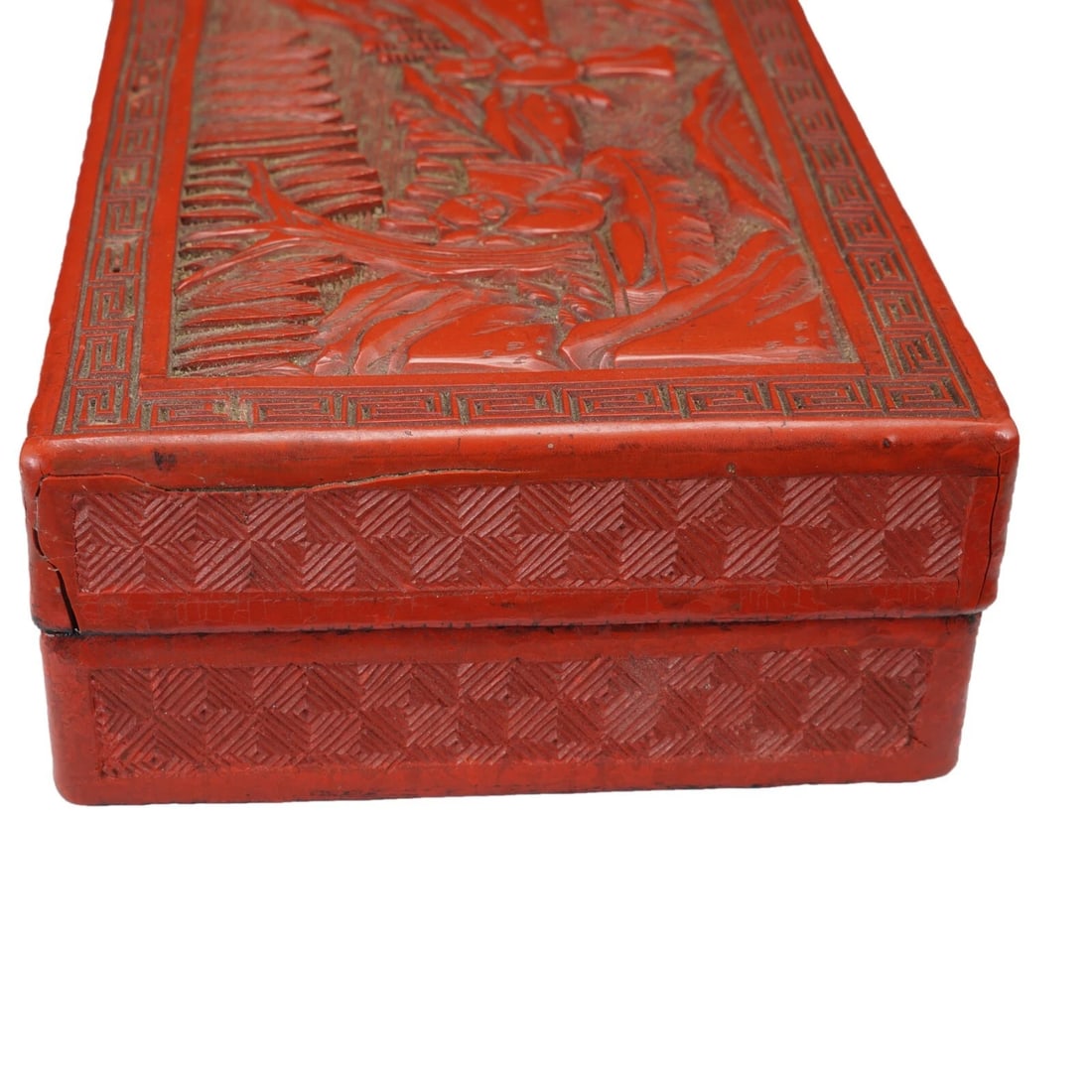 Chinese Cinnabar Lacquer Box 19th Century - 8