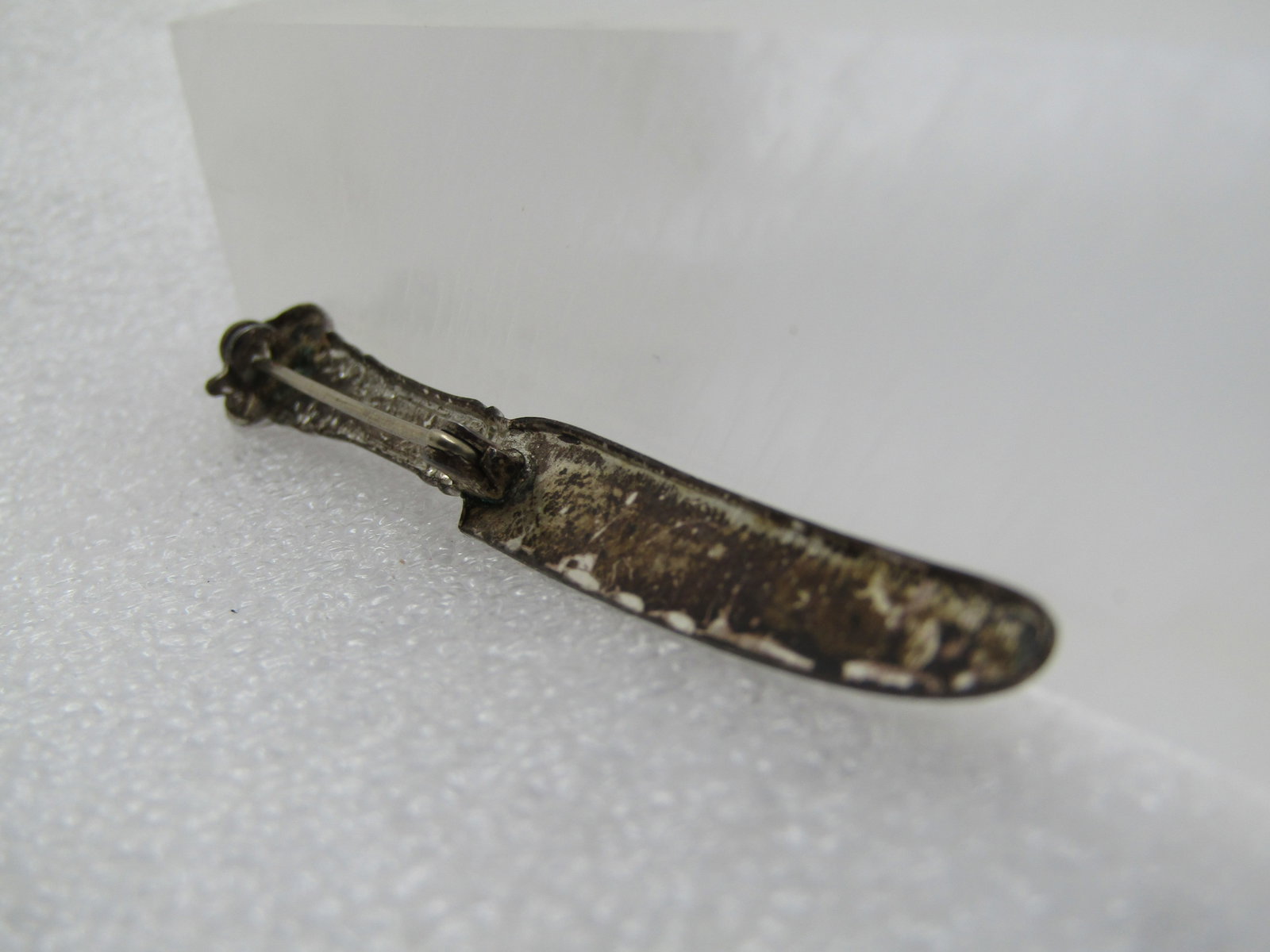 Vintage Sterling Washington, D.C. Engraved Knife Brooch, 1950's - 5